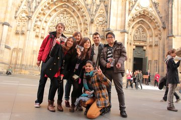 College group visiting Prague with Indigo Travel